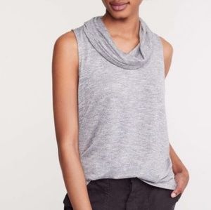 Lou & Grey Brushmarl Cowl Neck Sleeveless Top
